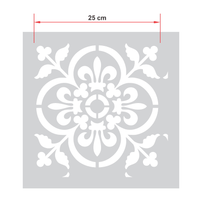 STENCIL FLOR DE LIS