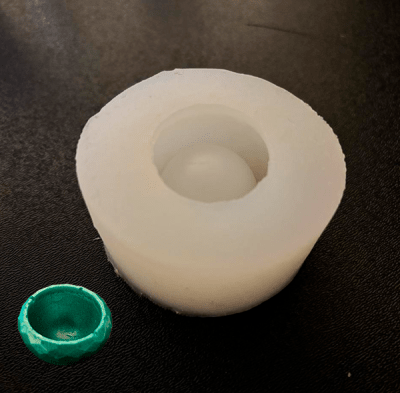 MOLDE DE SILICONA RESINA MACETERO SUCULENTA - VELA
