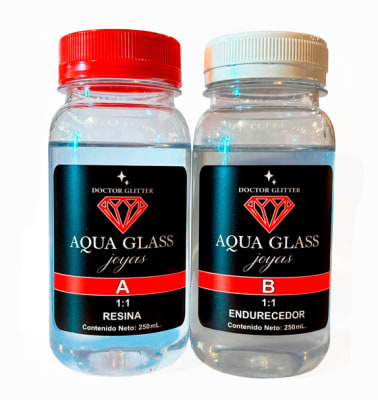 KIT RESINA EPOXI AQUA GLASS 500 ML