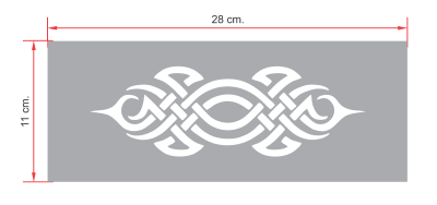 STENCIL CENEFA TRIBAL