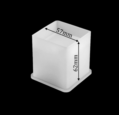 MOLDE DE SILICONA CUBO PORTA LAPIZ