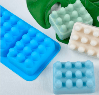 MOLDE DE SILICONA RECTANGULAR EXFOLIANTE
