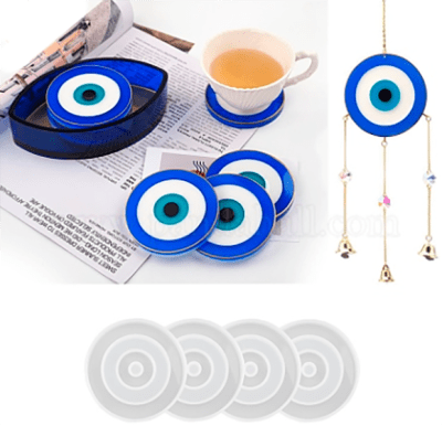 MOLDE DE SILICONA REDONDO: OJO TURCO