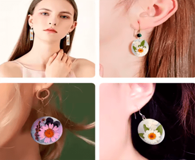 MOLDE DE SILICONA DIJE, CABUJON, ARETE  REDONDOS VARIAS MEDIDAS