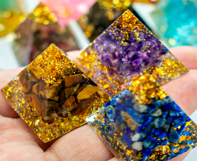 MOLDE DE SILICONA PIRAMIDES x 5 MEDIDAS DISTINTAS.