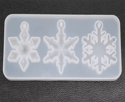 MOLDE DE SILICONA 14.5x7CM - COPOS DE NIEVE 5.5x4.5CM