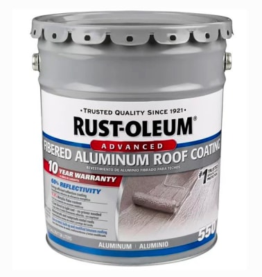 550 FIBERED - REVESTIMIENTO DE TECHO CON FIBRA DE ALUMINIO 10 AÑOS 4.75 GALÓN