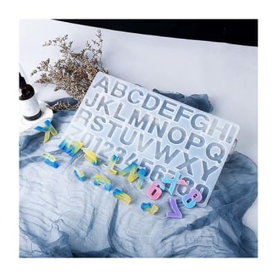 MOLDE DE SILICONA LETRAS Y NÚMEROS