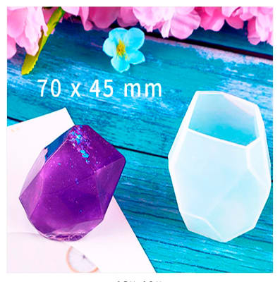 MOLDE DE SILICONA CRISTAL ROCA