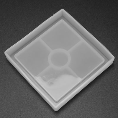 MOLDE DE SILICONA POSA VASOS 3 CUADRADO