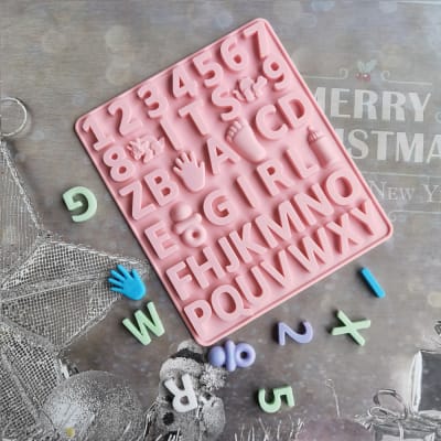 MOLDE DE SILICONA LETRA CHICA