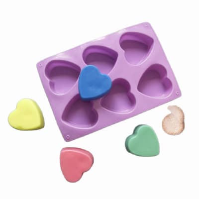 MOLDE DE SILICONA CORAZON LISO