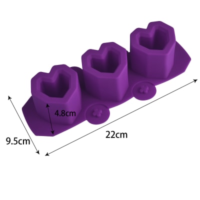 MOLDE DE SILICONA CORAZON MACETA