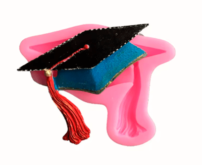 MOLDE DE SILICONA GORRO EGRESADO