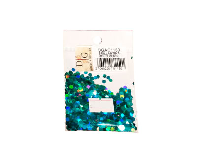 BRILLANTINA HOLOGRAFICA VERDE