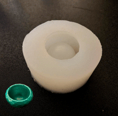 MOLDE DE SILICONA RESINA MACETERO SUCULENTA - VELA 0