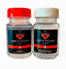KIT RESINA EPOXI AQUA GLASS 200 ML 1