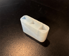MOLDE DE SILICONA BARRA PRISMA TRIANGULAR L 3.5x1CM 0