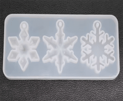 MOLDE DE SILICONA 14.5x7CM - COPOS DE NIEVE 5.5x4.5CM 0