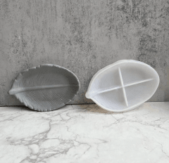 MOLDE DE SILICONA JABONERA, DISEÑO HOJA III 0