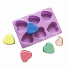 MOLDE DE SILICONA CORAZON LISO 5