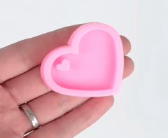 MOLDE DE SILICONA CORAZON/CORAZONCITO 4.5CM 0