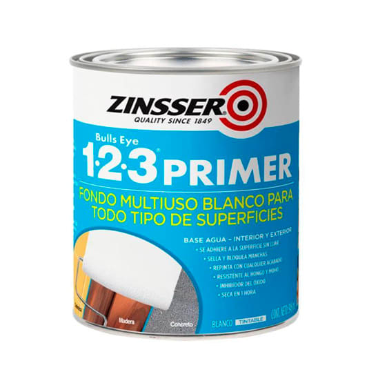 ZINSSER 123 PRIMER BLANCO MATE DOCTOR OBRA