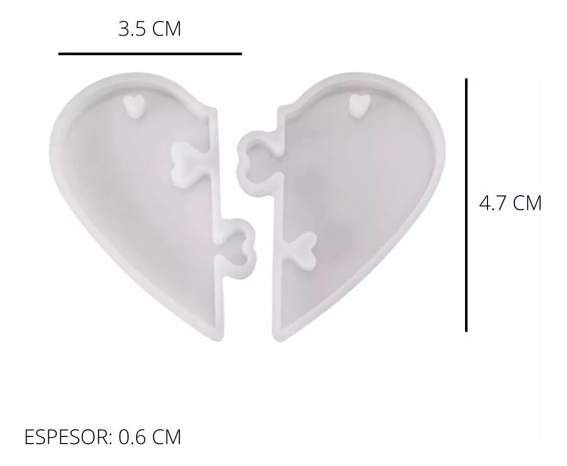 MOLDE DE SILICONA CORAZON PARTIDO1