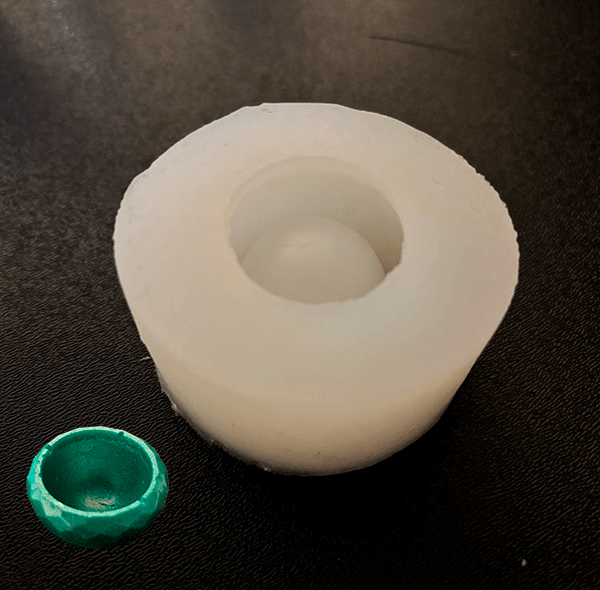 MOLDE DE SILICONA RESINA MACETERO SUCULENTA - VELA1