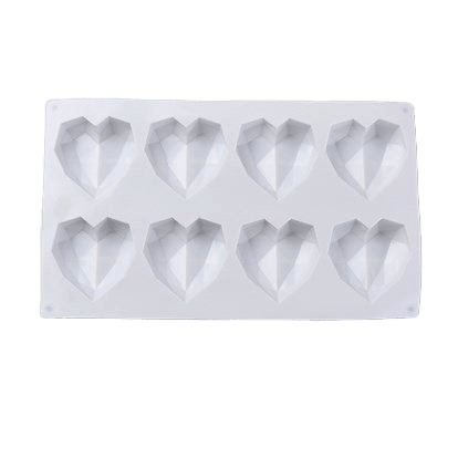 MOLDE DE SILICONA CORAZON DIAMANTE2