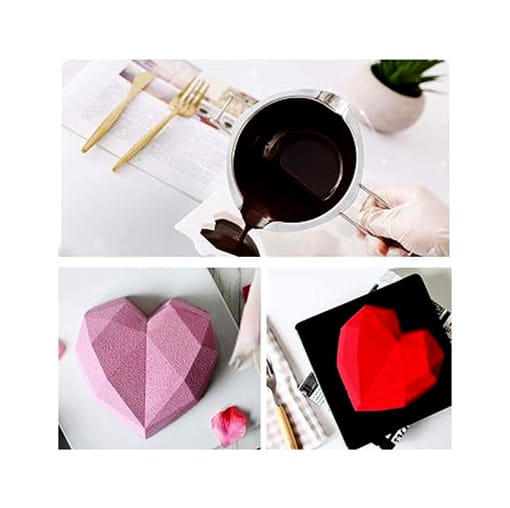 MOLDE DE SILICONA CORAZON DIAMANTE3