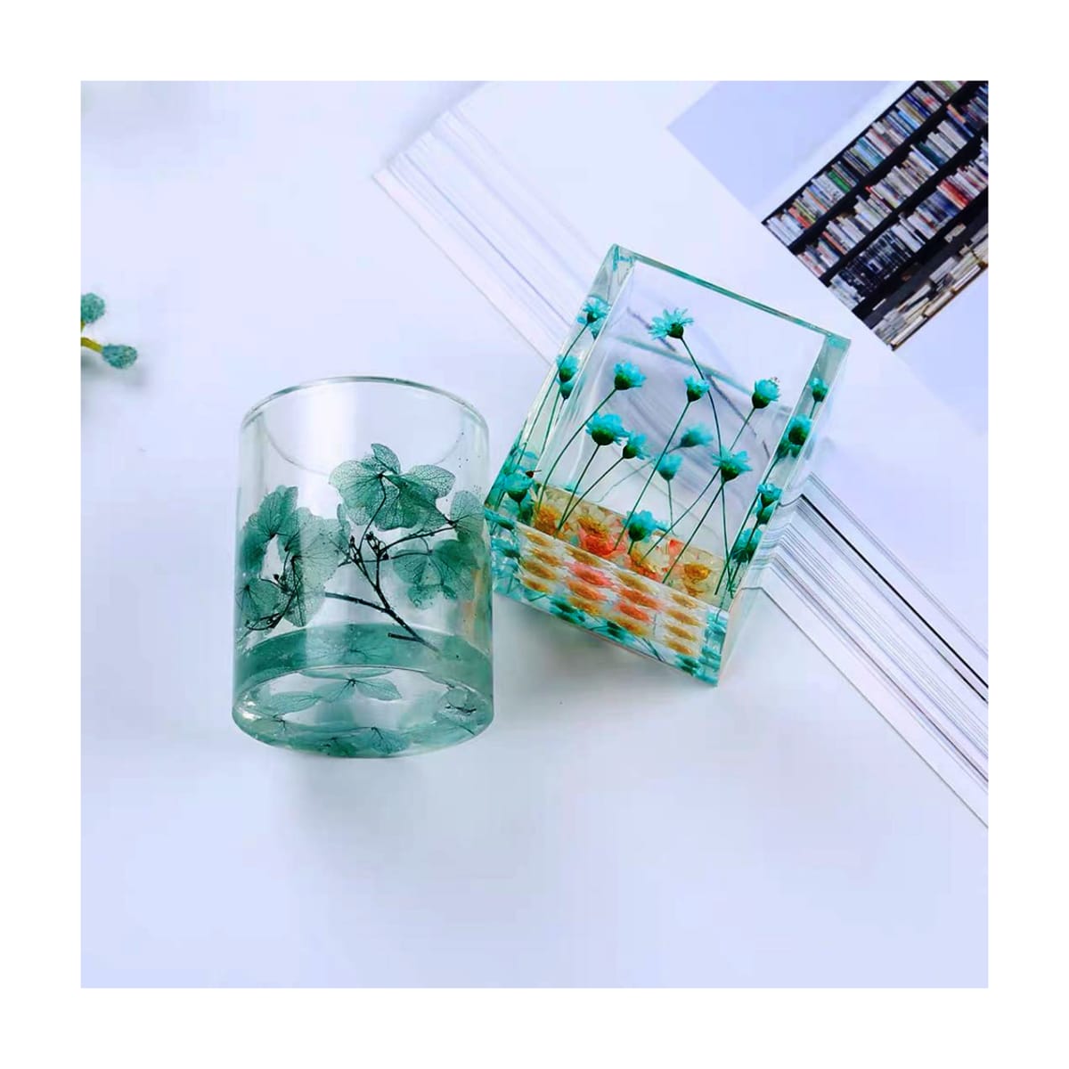 MOLDE DE SILICONA CUBO PORTA LAPIZ1