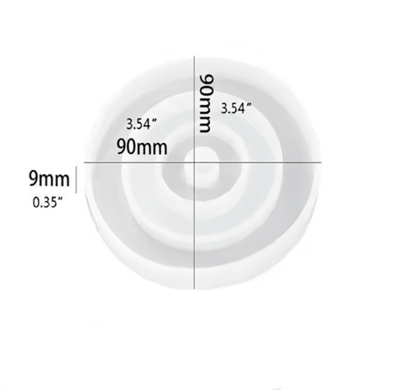 MOLDE DE SILICONA REDONDO: OJO TURCO3