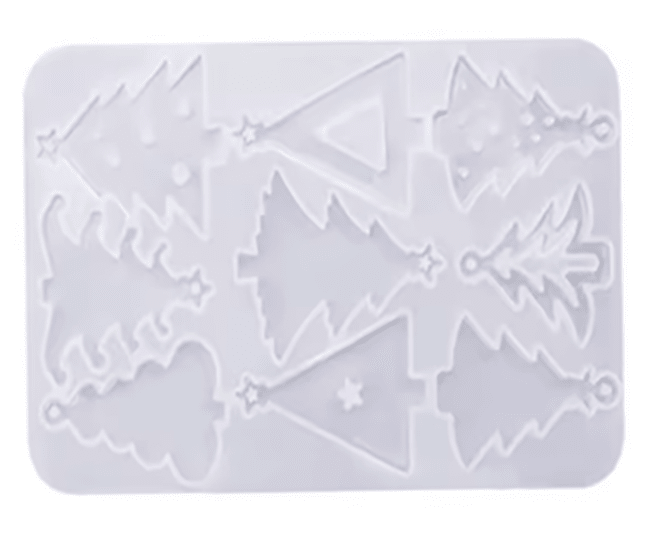 MOLDE DE SILICONA PINO PLANCHA X 9 MODELOS1