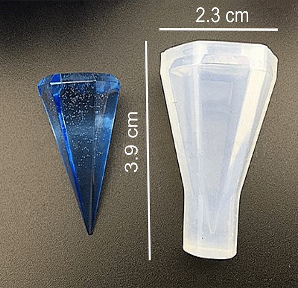 MOLDE DE RESINA: DIJE PIRAMIDAL2