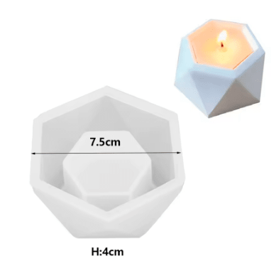 MOLDE DE SILICONA MACETERO BICELADO PARA RESINA, YESO2