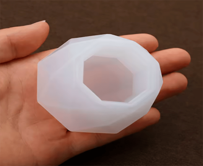 MOLDE DE SILICONA MACETA SUCULENTA 5.5CM3