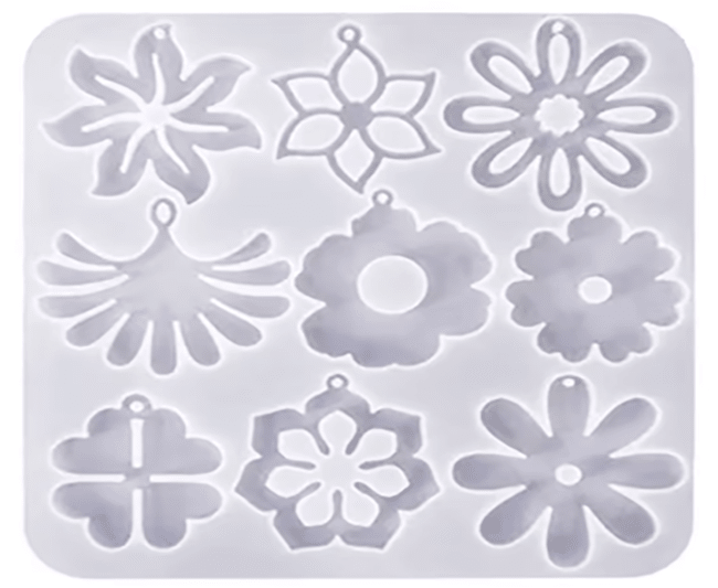 MOLDE DE SILICONA PLANCHA CON FLORES VARIAS1