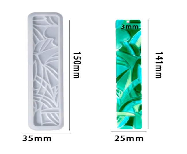 MOLDE DE SILICONA MARCADOR DE PAGINAS DIBUJO GEOMETRICO3