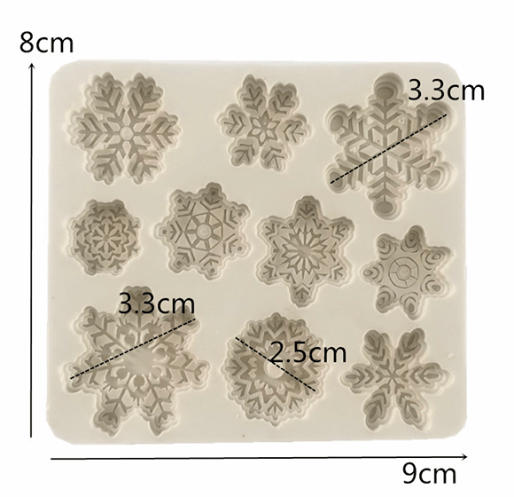 MOLDE DE SILICONA PLANTILLA COPOS DE NIEVE2