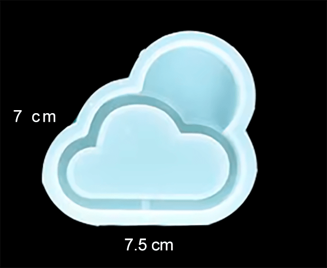 MOLDE DE SILICONA NUBE 7.5x5.5CM2