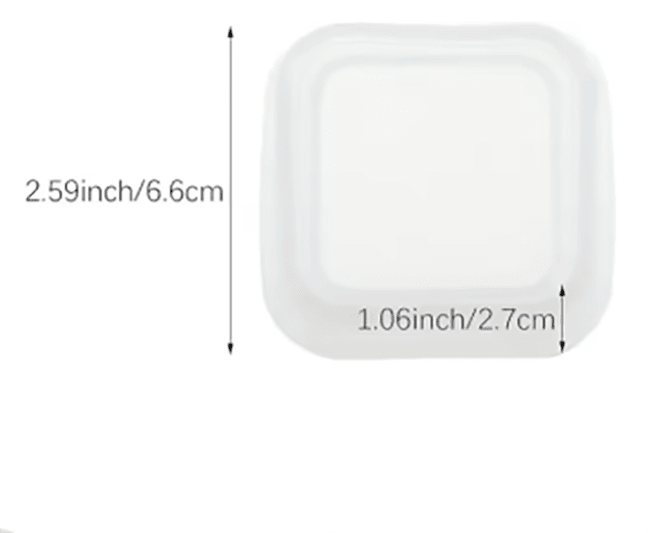 MOLDE DE SILICONA CUADRADO MACETERO 6.5CM2