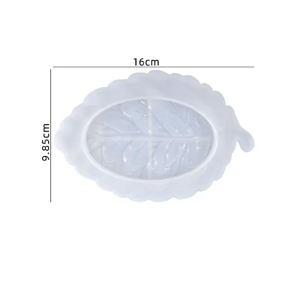 MOLDE DE SILICONA JABONERA, DISEÑO HOJA II3
