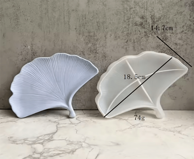 MOLDE DE SILICONA JABONERA, BANDEJA MODELO HOJA.1