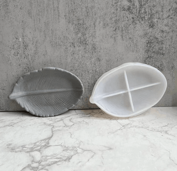 MOLDE DE SILICONA JABONERA, DISEÑO HOJA III1