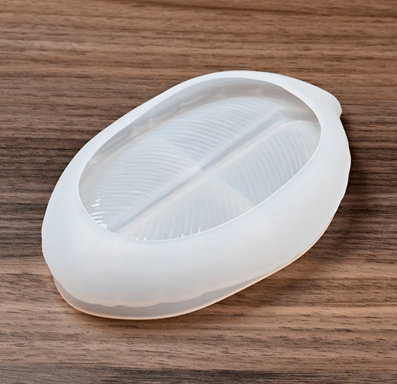 MOLDE DE SILICONA JABONERA, DISEÑO HOJA III2