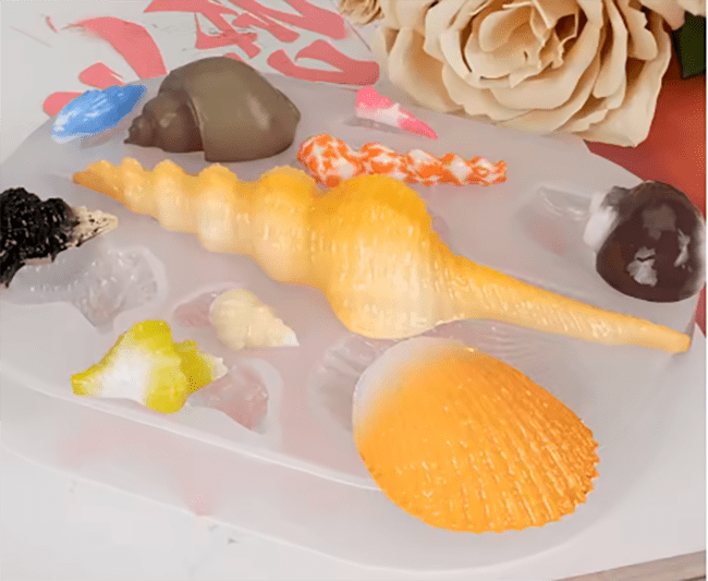 MOLDE DE SILICONA CARACOL VARIAS MEDIDAS x 8U.2