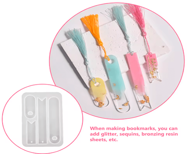 MOLDE DE SILICONA MARCADOR PAGINA x4u.2