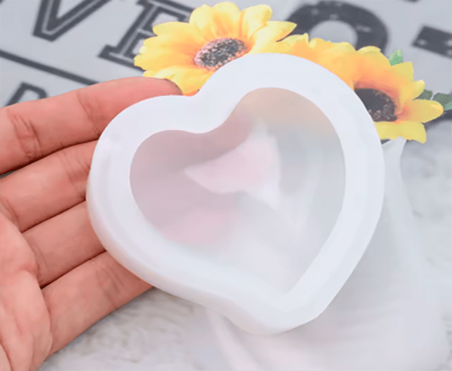 MOLDE DE SILICONA VARIOS MODELOS BIJUTERIA, CORAZON2
