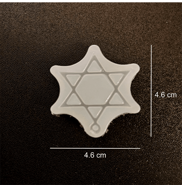 MOLDE DE SILICONA VARIOS MODELOS BIJUTERIA ESTRELLA DAVID I2
